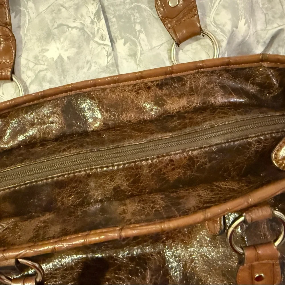 Blazin Roxx Brown Embossed Shoulder Bag - Picture 6 of 11